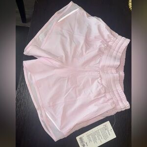 Lululemon hotty hot shorts in pink organza